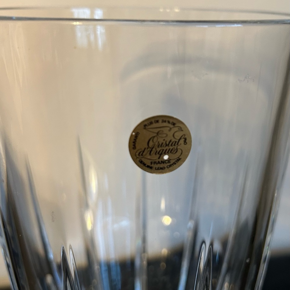 Elegant Cristal D’Arques French Crystal Vase - Picture 5 of 6